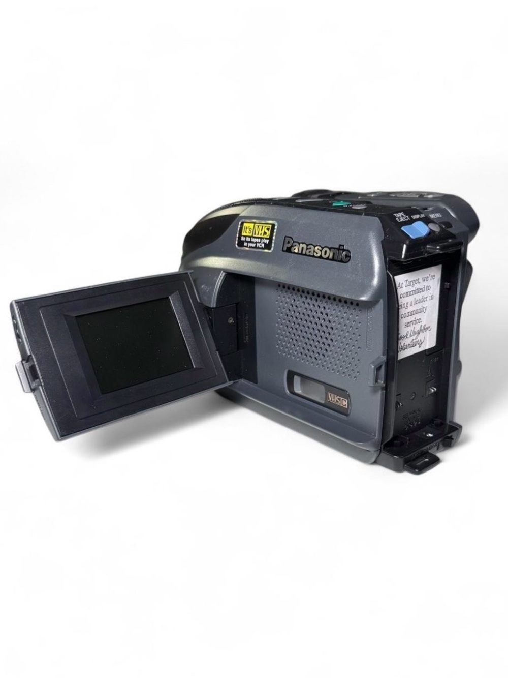 VTG Panasonic Palmcorder PalmSight PV-L501D VHS-C Camcorder Untested No Battery